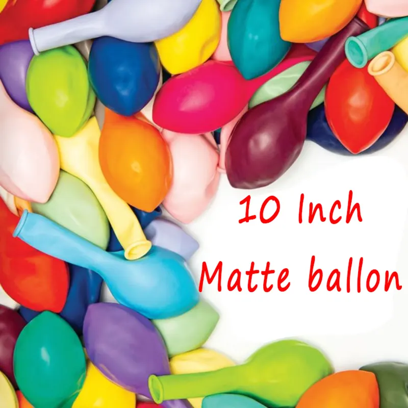 10 tommers matte ballonger