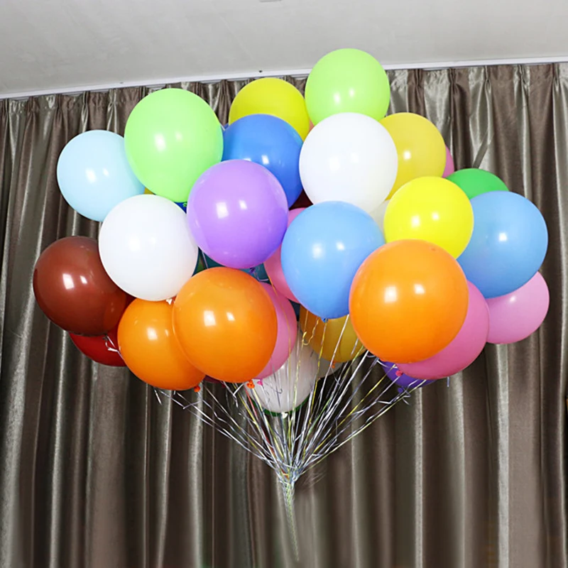 10 tommers matte latex ballonger