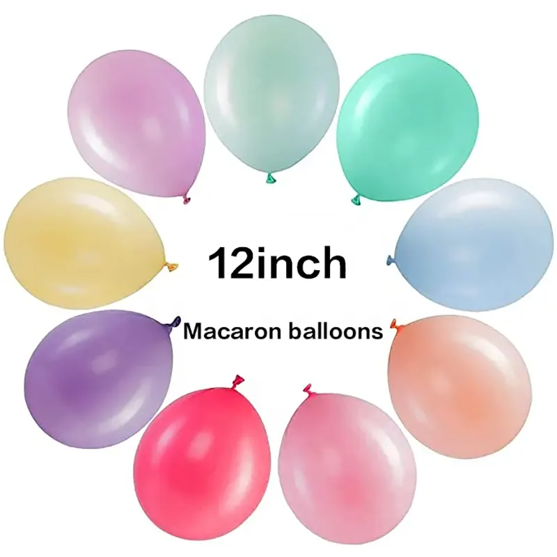 12 tommers makaron latex ballonger