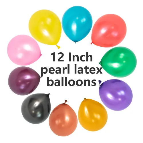 12 tommers perle lateks ballonger