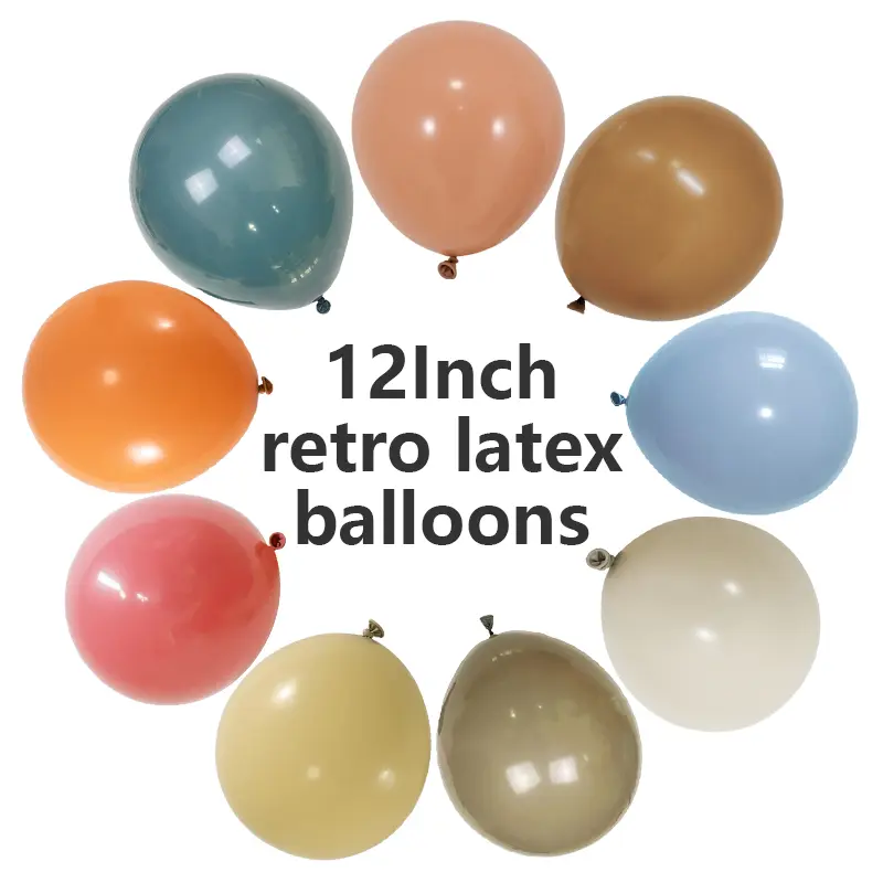 12 tommers retro lateksballonger