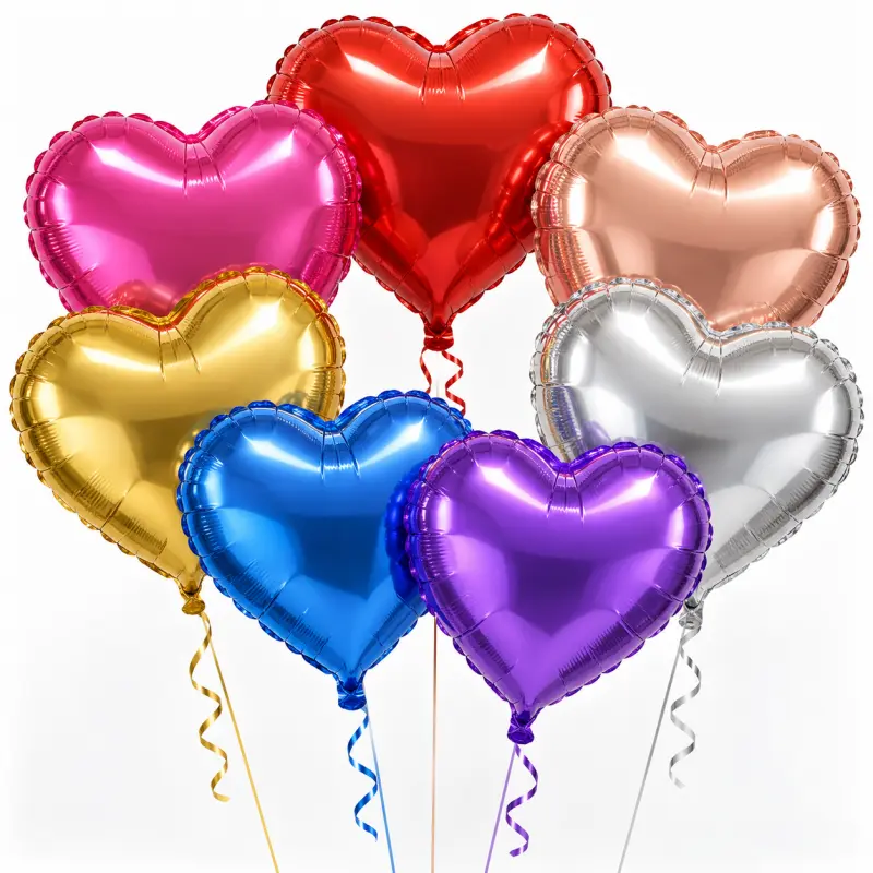 18 tommers hjertefolieballonger