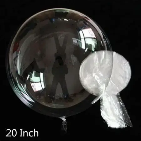 20 tommers klare Bobo-ballonger