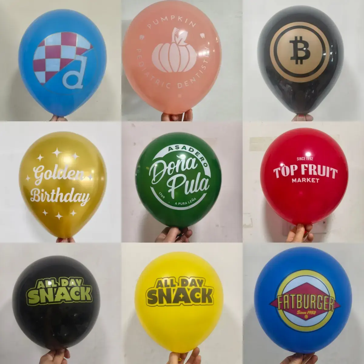 Kan prøver av tilpassede trykte ballonger være gratis?