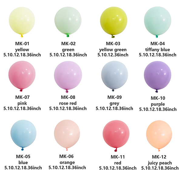Hvordan spesifisere Macaron Latex Balloon Shades i blandede pakker