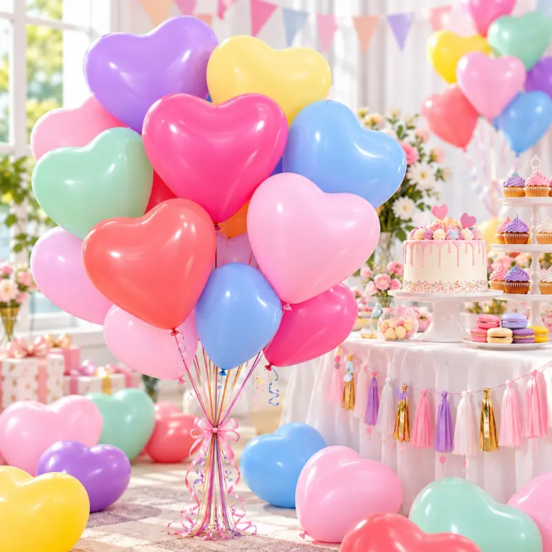 36 tommers hjerte lateksballonger