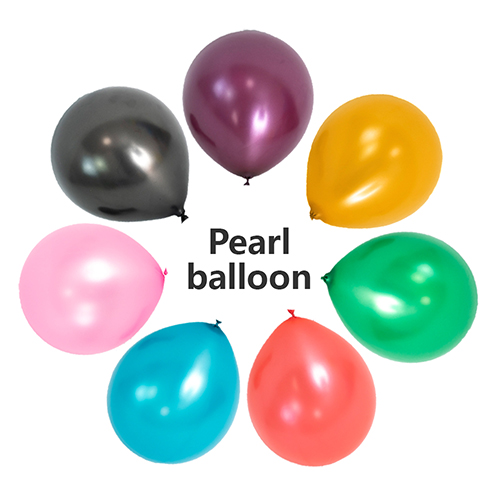 5 tommers perlelatex ballonger