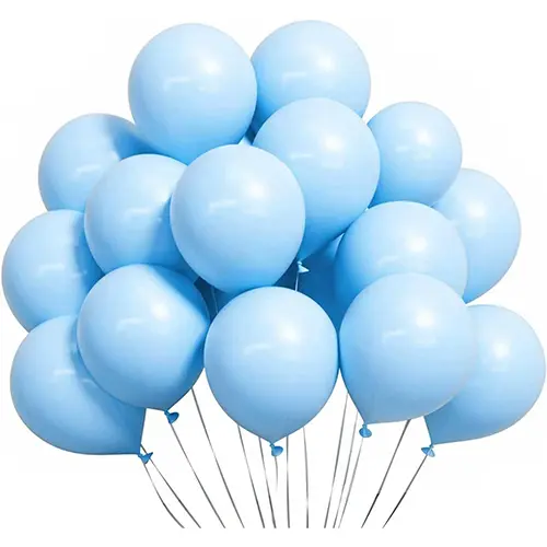 Blå macaron ballonger