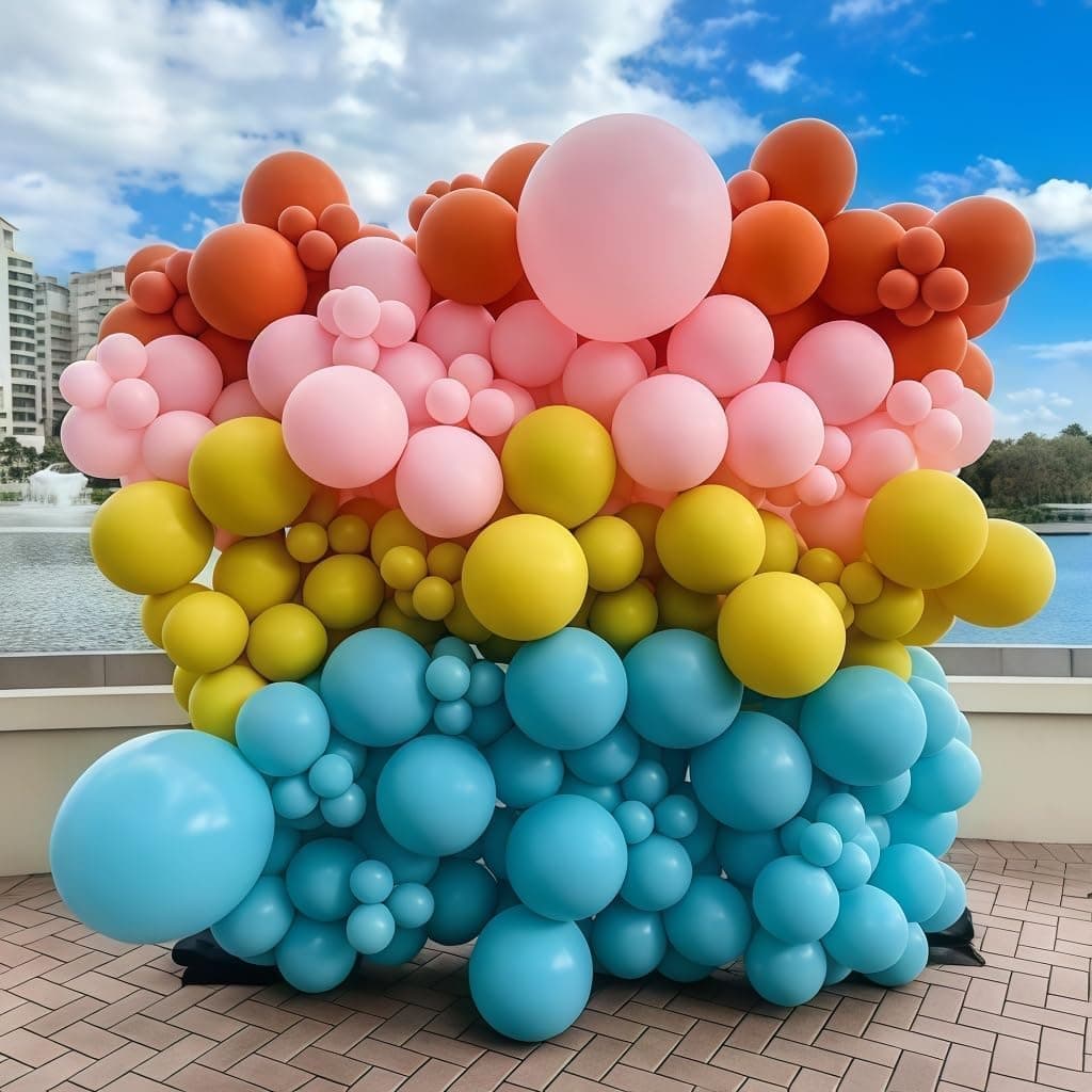 Boho Retro Ballong Garland Sett