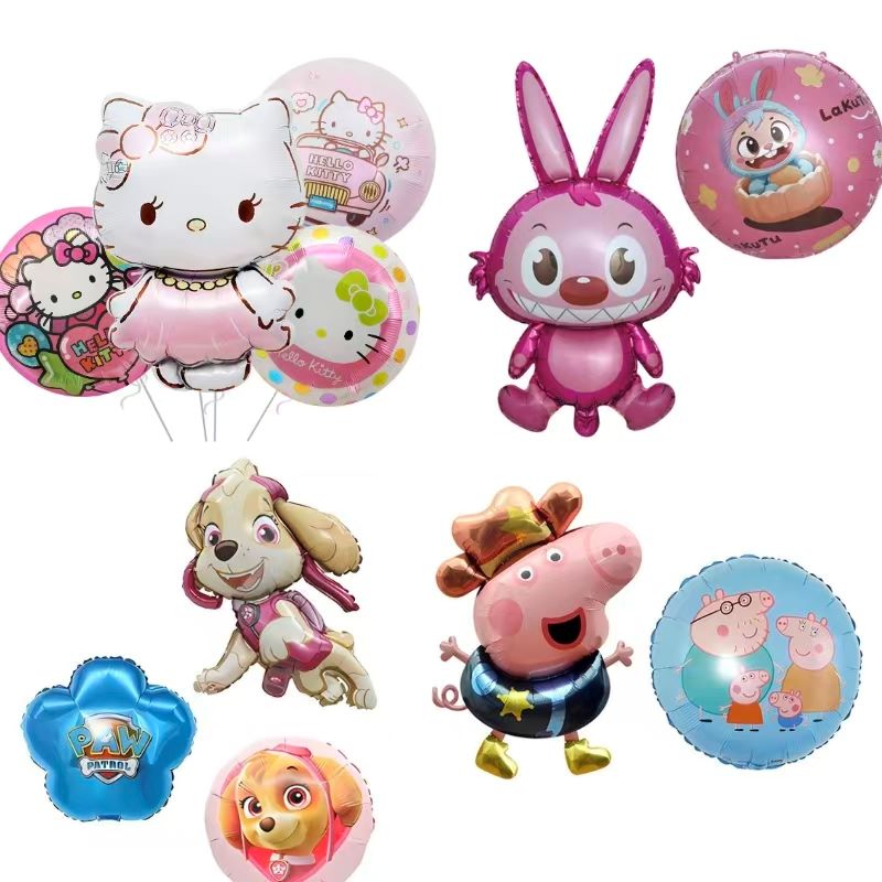 Tegneserietrykte folieballonger