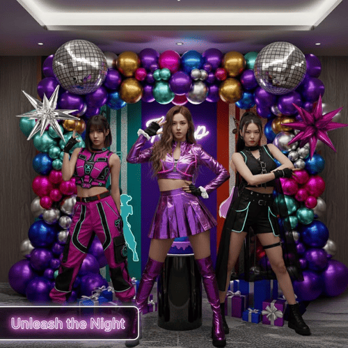 Disco ballongbuesett