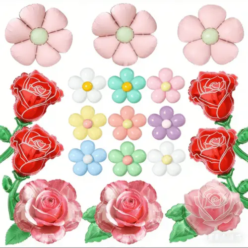 Blomster folie ballonger