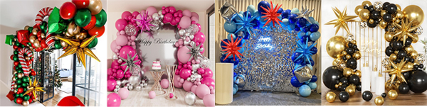 exploding star foil balloon exploding star foil balloon