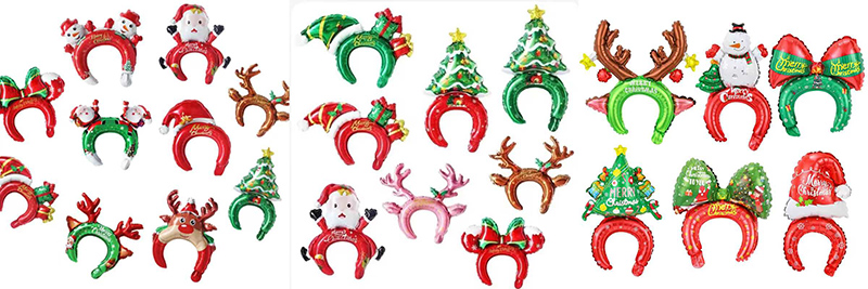 Christmas Foil Balloon Headbands