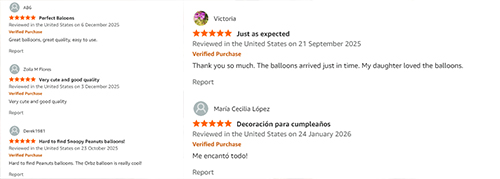Positive reviews