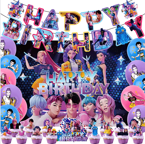 K-POP Demon Hunters Party dekorasjonssett