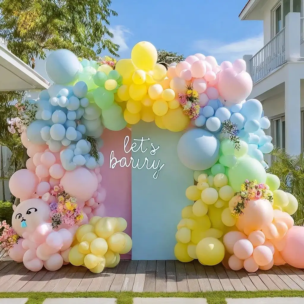 Matte Pastell Ballong Garland Kits