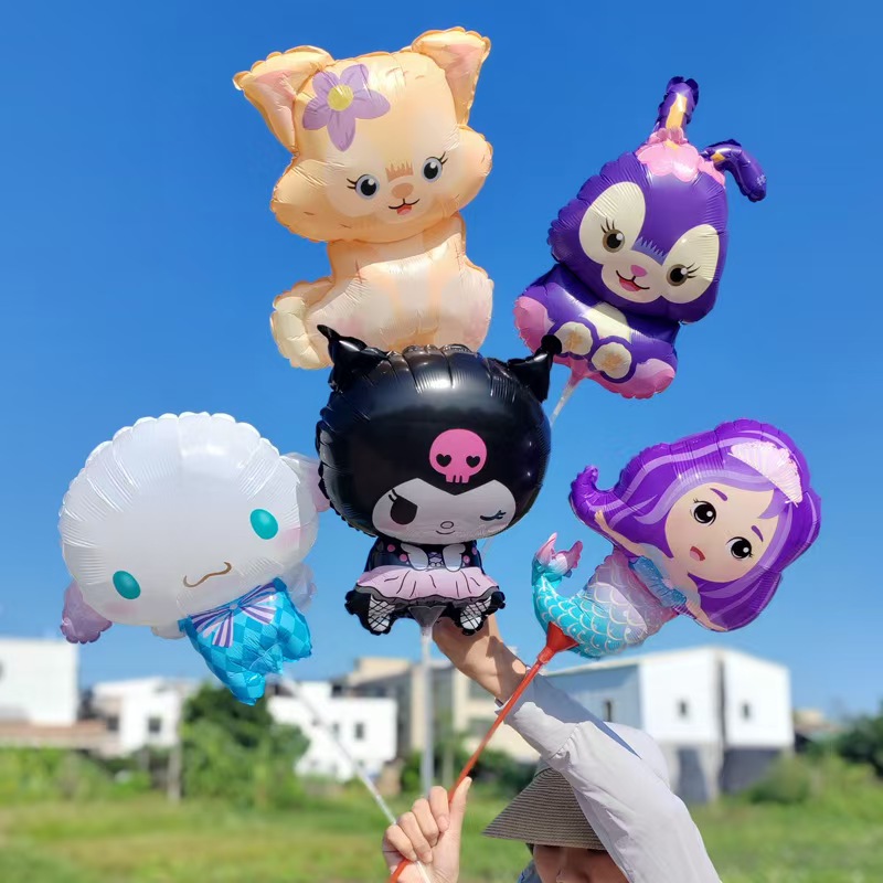 mini folieballonger på pinner