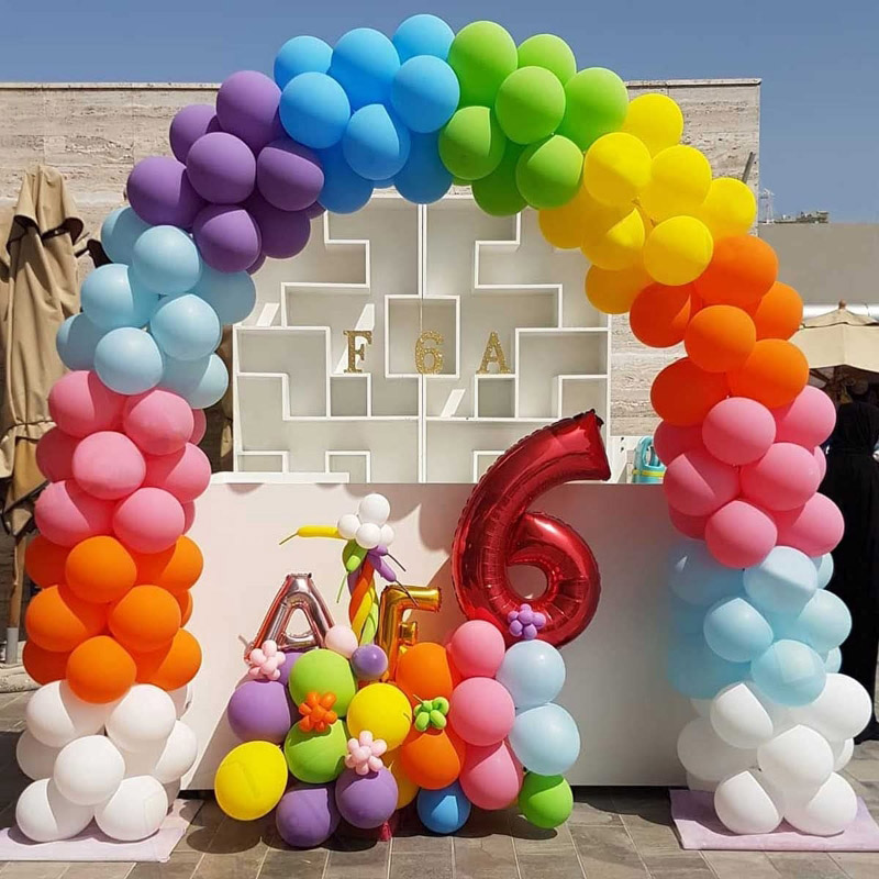 Regnbueballongkranser