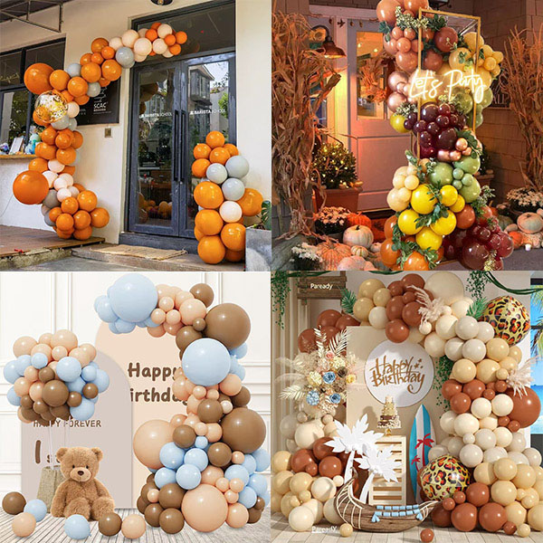 Retrofarget ballong Garland Kit