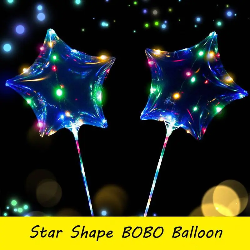 Stjerneformede boboballonger