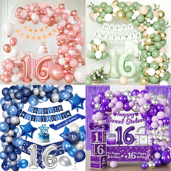 Søt 16 ballongbue