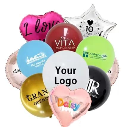 Varemerke-logo trykte ballonger